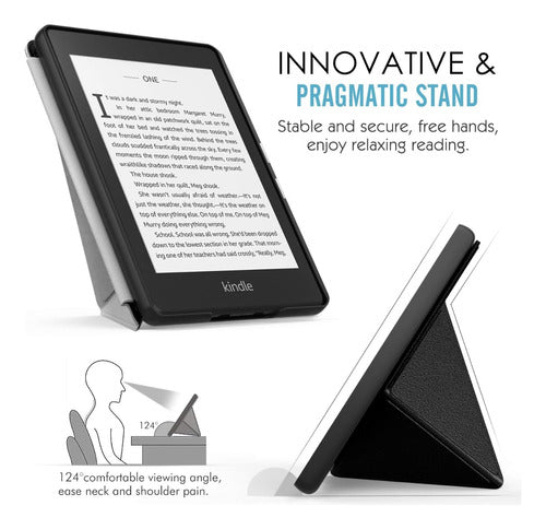 Funda Origami +lamina +lapiz Kindle Paperwhite 11va Gen 6.8