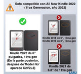 Funda Smart Kindle 2022 6.0 11va Gen Lujo Microfibra +lamina