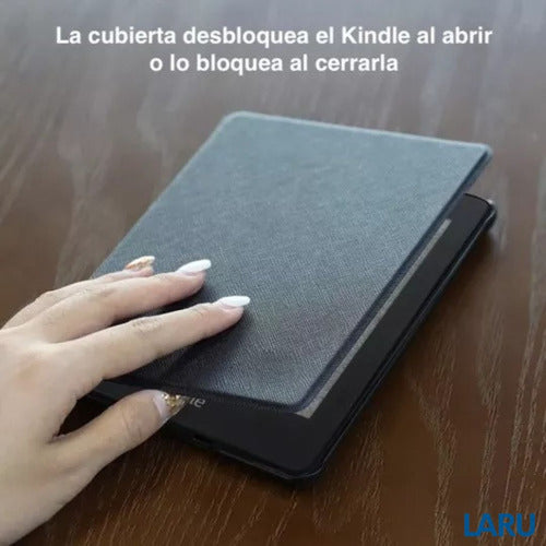 Funda Premium Microfibra + Lamina Kindle 2024 6.0 11va Gen