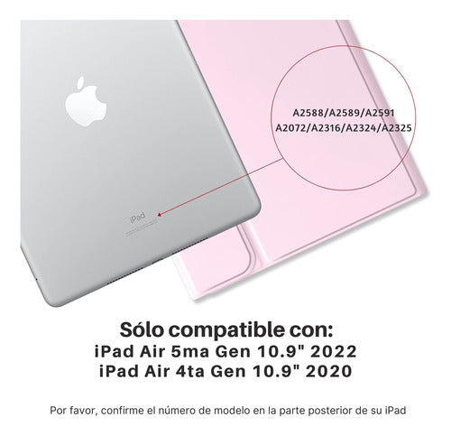 Carcasa iPad Air 4/5 Gen 10.9 Con Teclado + Lamina Paperlike