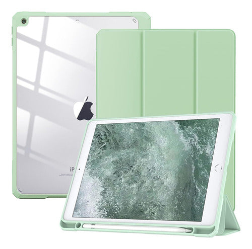 Funda Para iPad 9 10.2 C/espacio Pencil + Lamina Paperlike