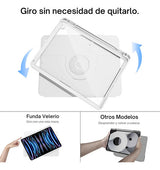 Funda Rotativa Para iPad Todos Modelos + Lamina Paperlike