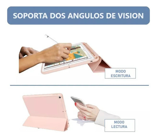 Funda Para iPad 9 10.2 C/espacio Pencil + Lamina Paperlike