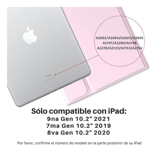 Carcasa iPad 7/8/9 Gen 10.2 Con Teclado + Lamina Paperlike