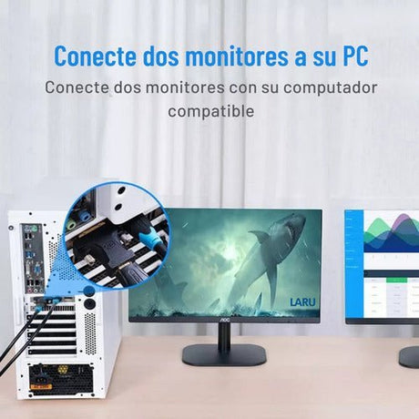 Adaptador Conversor Dvi 24+1 Macho A Hdmi Hembra Vention Oro - Laru