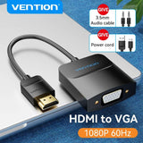 ADAPTADOR HDMI A VGA 1080P VENTION ACTIVO PREMIUM CON AUDIO - Laru