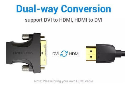 Adaptador Plug Hdmi Para Dvi (24+1) 1080p 60hz Bidirecional - Laru