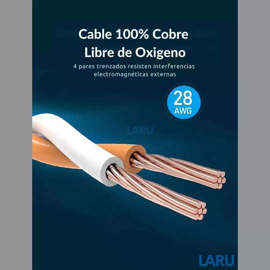 CABLE DE RED RJ45 CAT8 SFTP VENTION PREMIUM - Laru