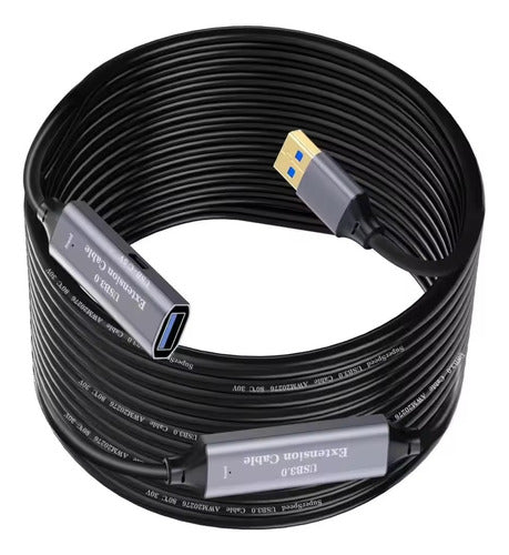 Cable Extensión Usb 3.0 10m Activo C/chip Macho Hembra 5gbps - Laru