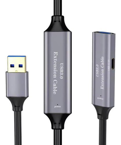 Cable Extensión Usb 3.0 5m Activo C/chip Macho Hembra 5gbps - Laru