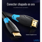 Cable Hdmi 2.0 10 Metros Vention Premium Certificado 4k - Laru