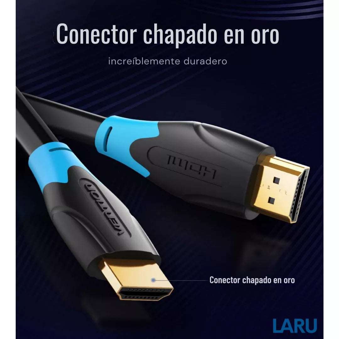 CABLE HDMI 2.0 CERTIFICADO VENTION 4K A 60HZ - Laru