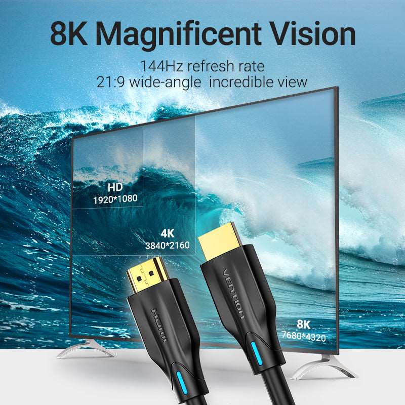 CABLE HDMI 2.1 CERTIFICADO VENTION 8K, 4K A 120HZ - Laru