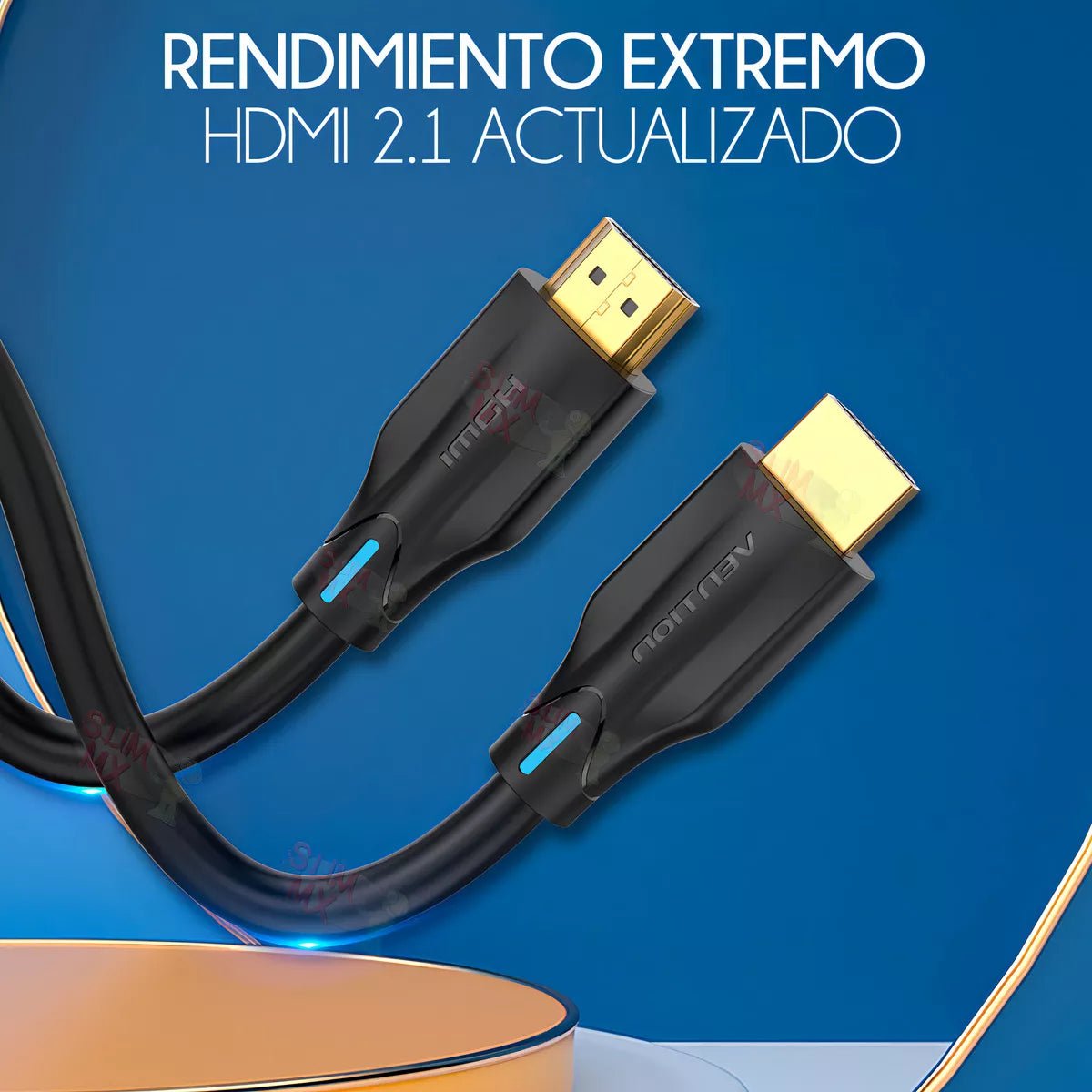 Cable HDMI 2.1 Vention 1.5m Certificado 8K - 60Hz 4K - 240Hz 48Gbps Aluminio - Laru