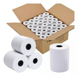 Caja 50 Rollos Papel Térmico 80mmx80mm Color Blanco Papeltec - Laru