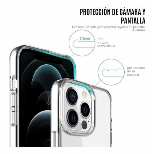 Carcasa Space Antigolpes + Lamina IPhone Todos Los Modelos - Laru