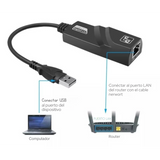 Pack 2 Adaptadores Usb 3.0 Gigabit Ethernet Lan 10/100/1000 Realtek