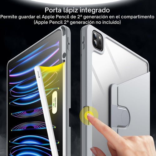 Funda Rotativa Para iPad Todos Modelos + Lamina Paperlike - Laru