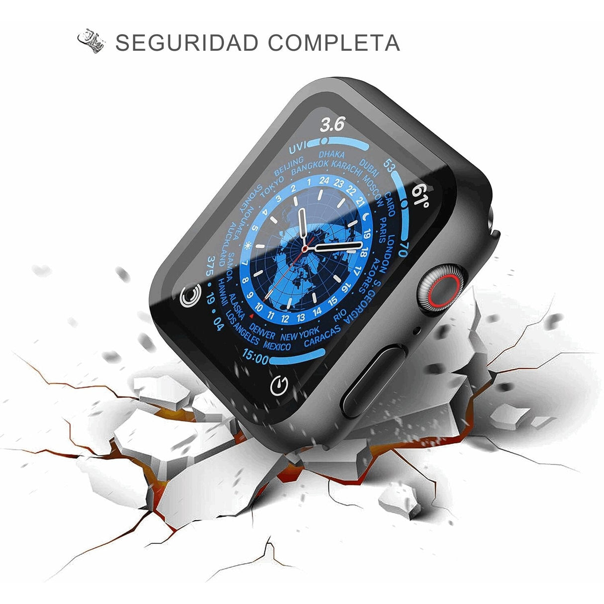 Protector Apple Watch Carcasa + Glass 45mm - Laru